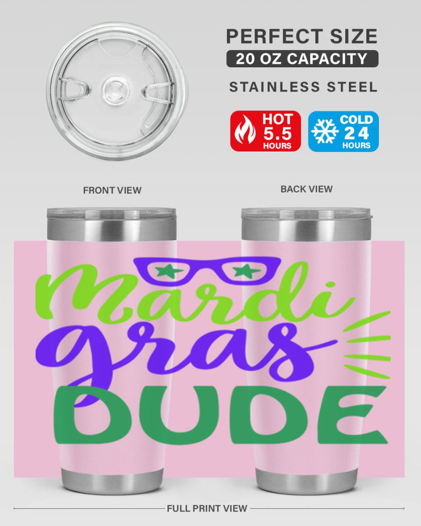 mardi gras dude 10#- mardi gras- Tumbler