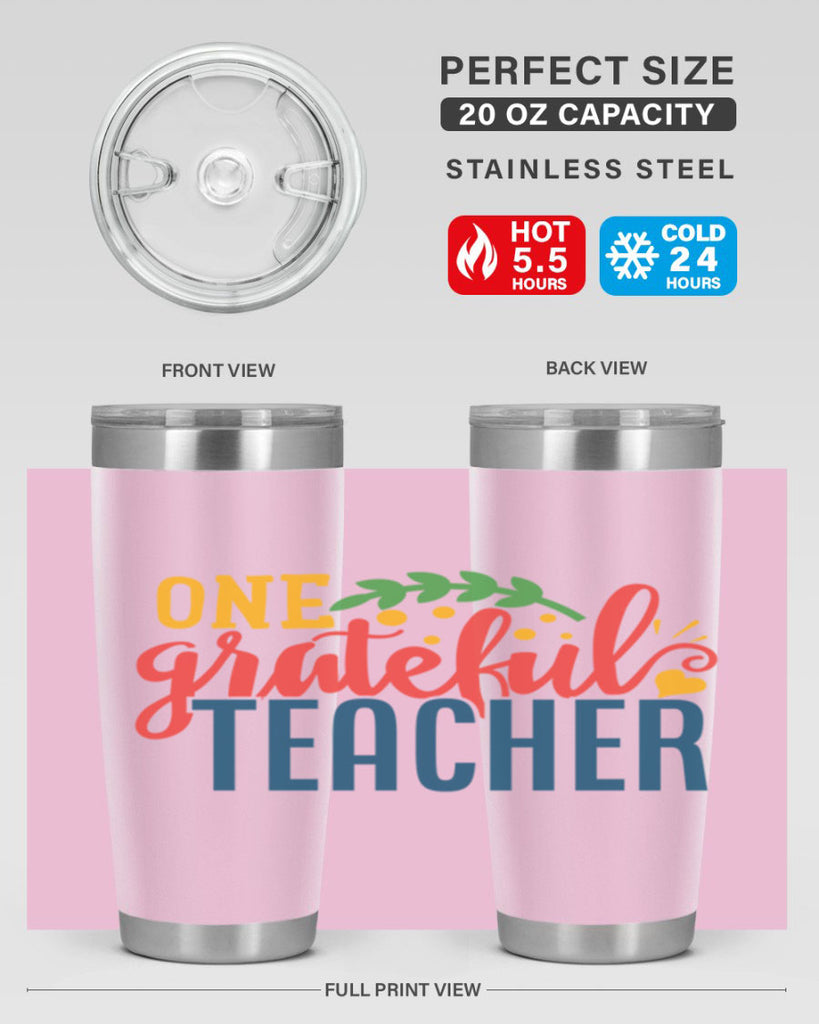 one grateful teacher Style 167#- teacher- tumbler