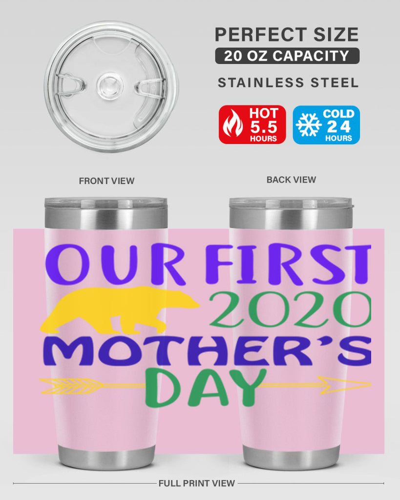 our first mothers day 4#- mardi gras- Tumbler
