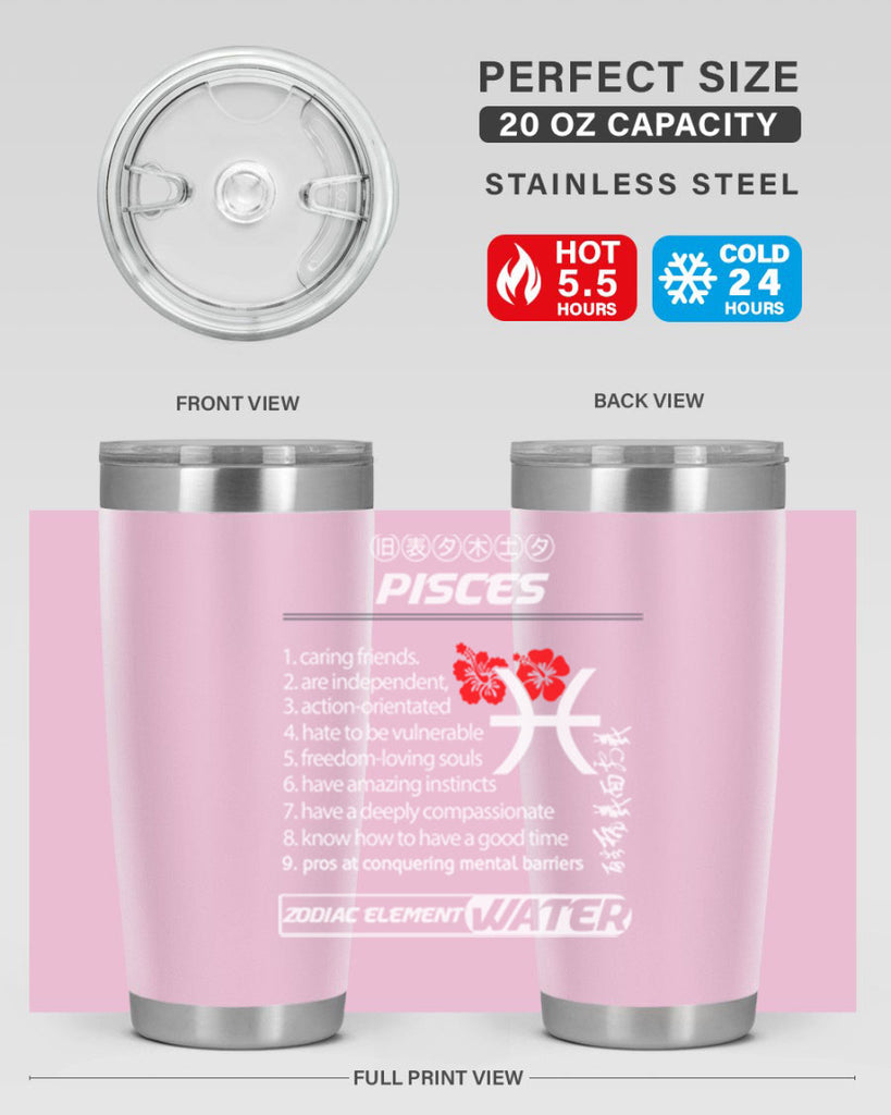 pisces 356#- zodiac- Tumbler