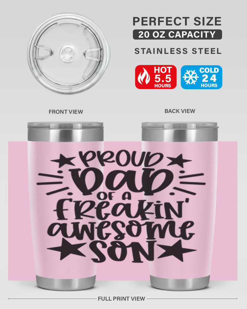 proud dad of a freakin awesome son 23#- fathers day- Tumbler