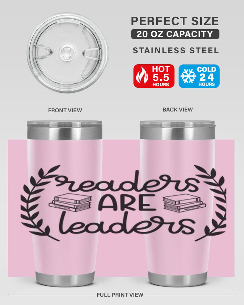 readers are leaders 33#- reading- Tumbler