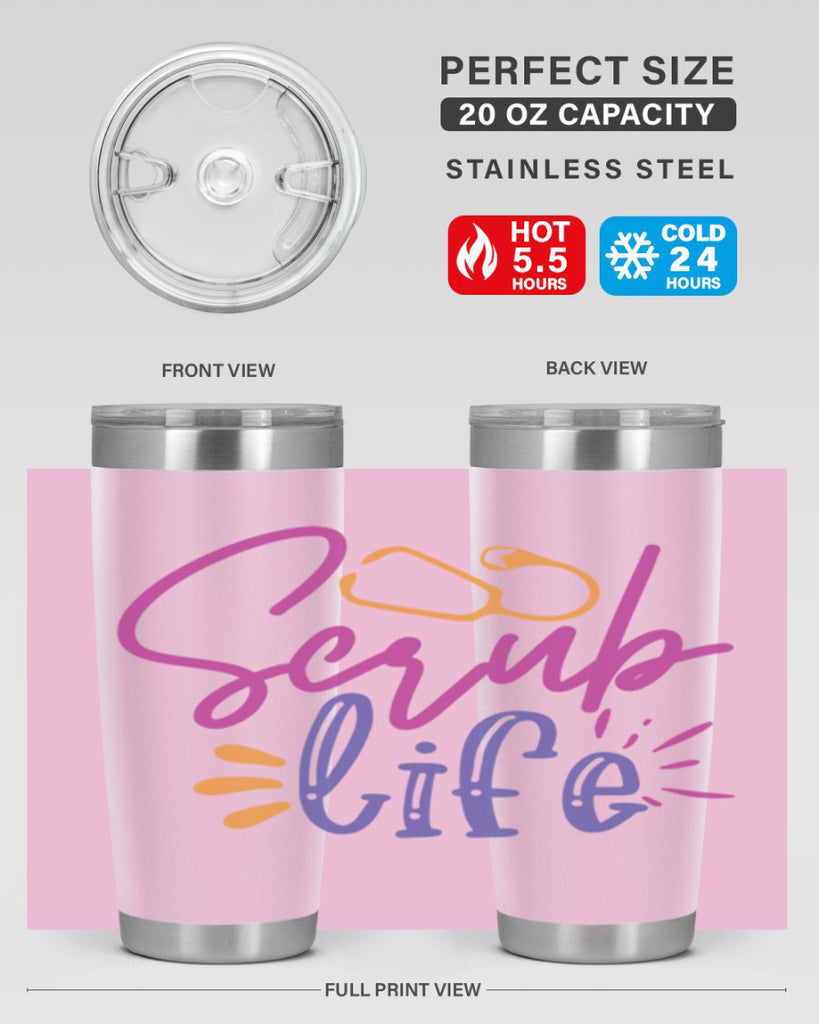 scrub life Style 351#- nurse- tumbler