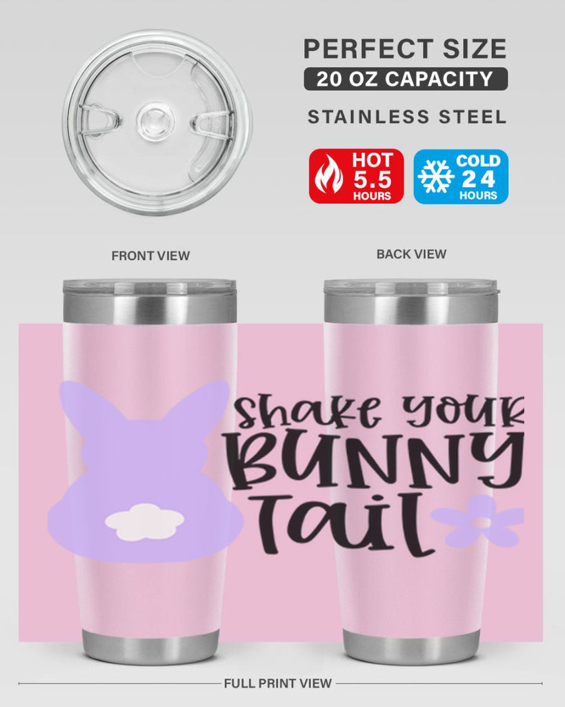 shake your bunny tail 12#- easter- Tumbler