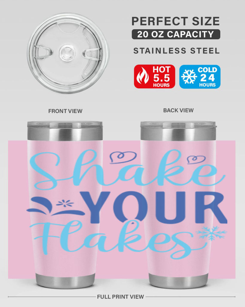 shake your flakes 359#- winter- Tumbler