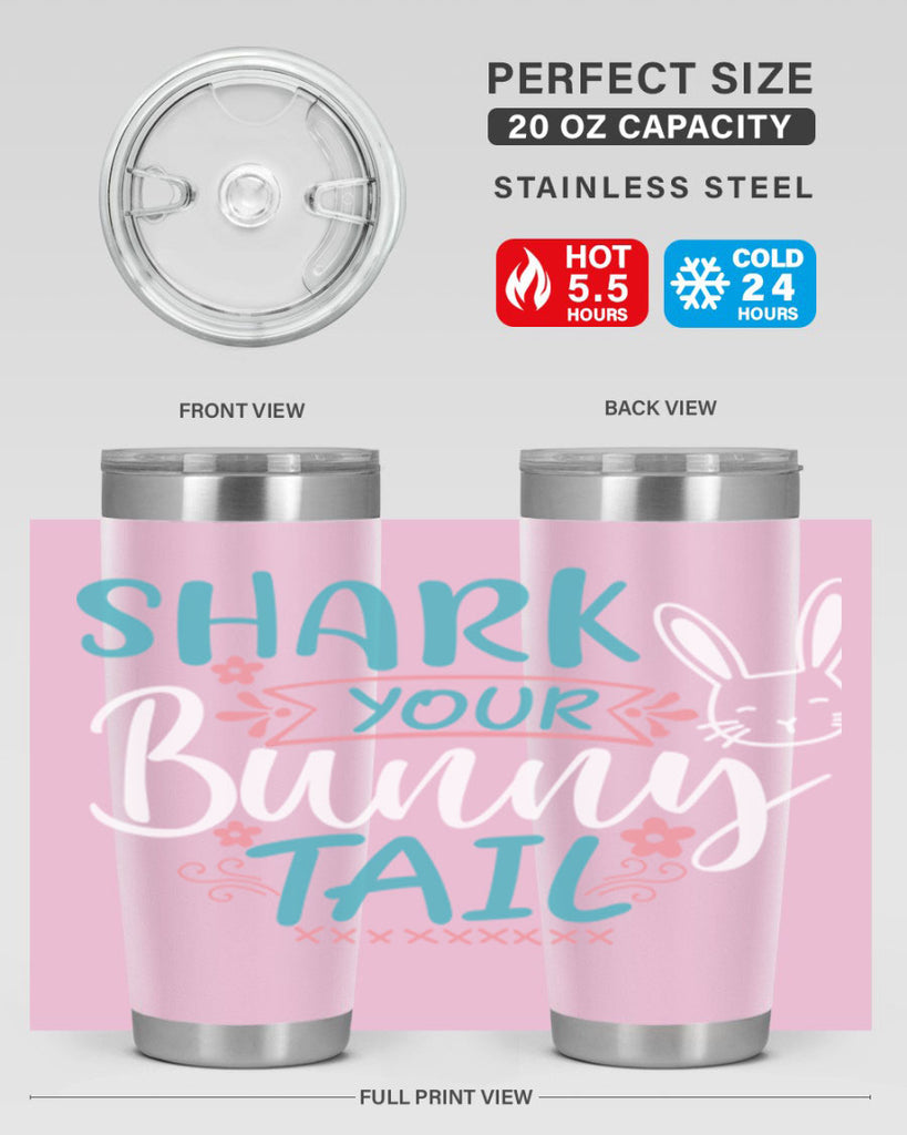 shark your bunny tail 9#- easter- Tumbler