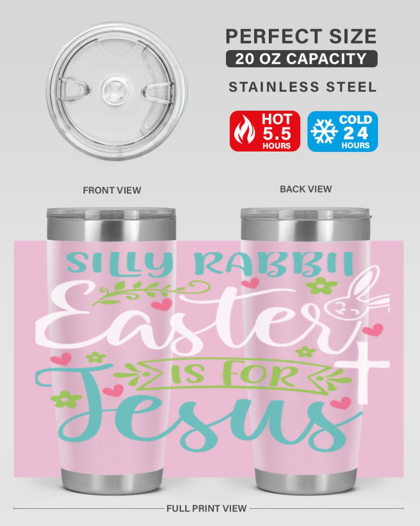 silly rabbit easter is for jesuss 7#- easter- Tumbler