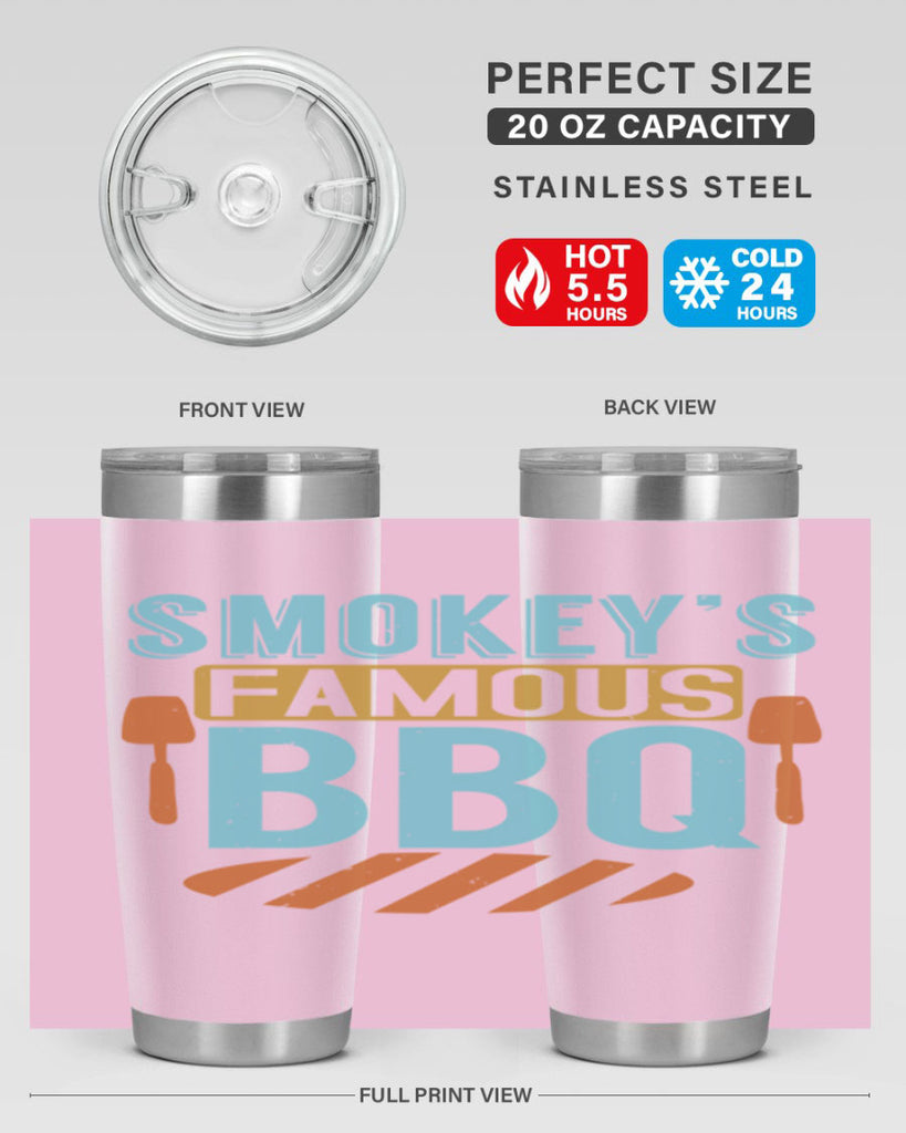 smokeys famous bbq 11#- bbq- Tumbler