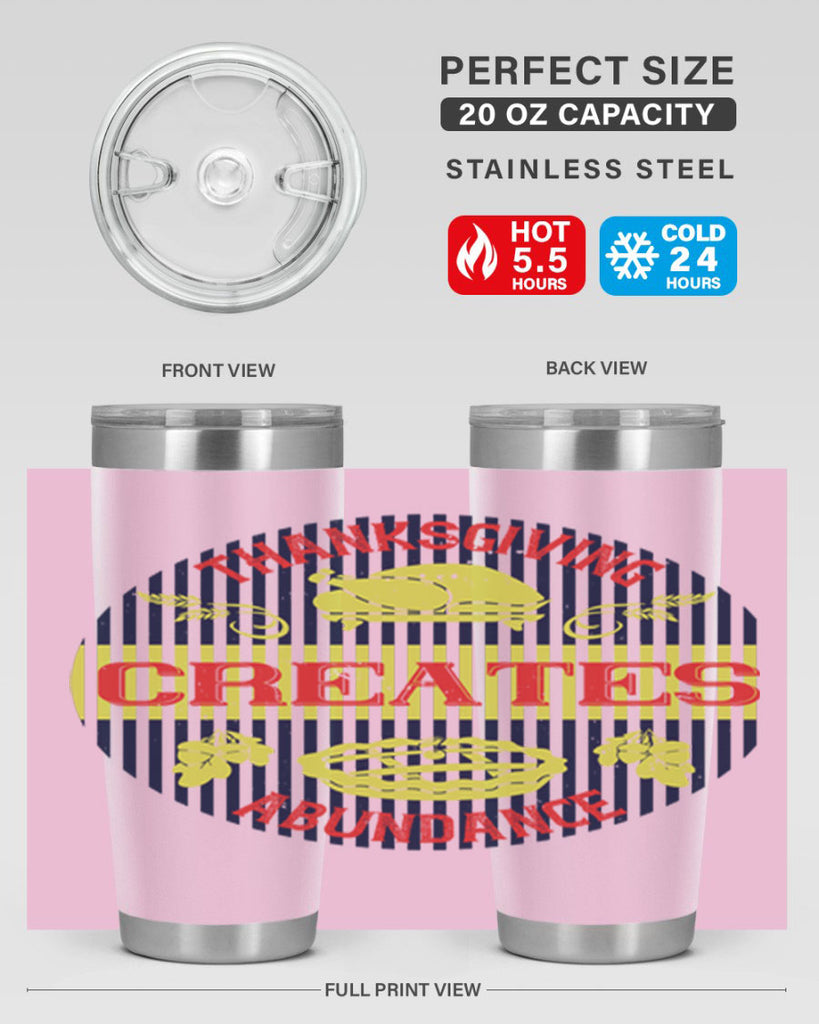 thanksgiving creates abundance 14#- thanksgiving- Tumbler