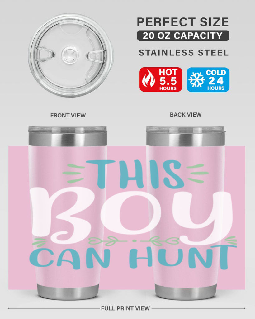 this boy can huntt 1#- easter- Tumbler