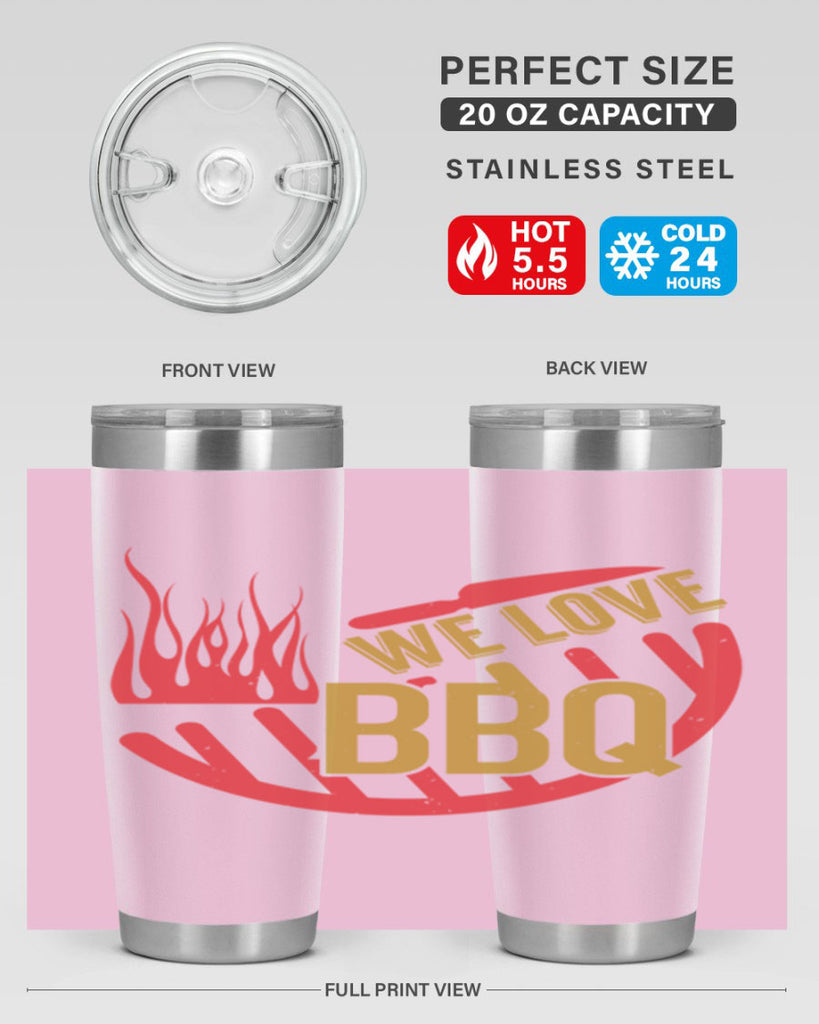 we love bbq 7#- bbq- Tumbler