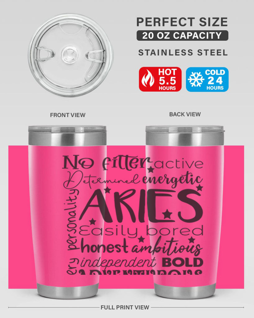 Aries 564#- zodiac- Tumbler