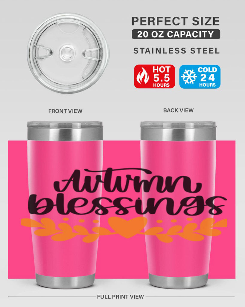 Autumn Blessings 472#- fall- Tumbler