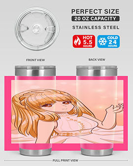 Beautiful and happy princess long yellow hair 24#- anime- Tumbler