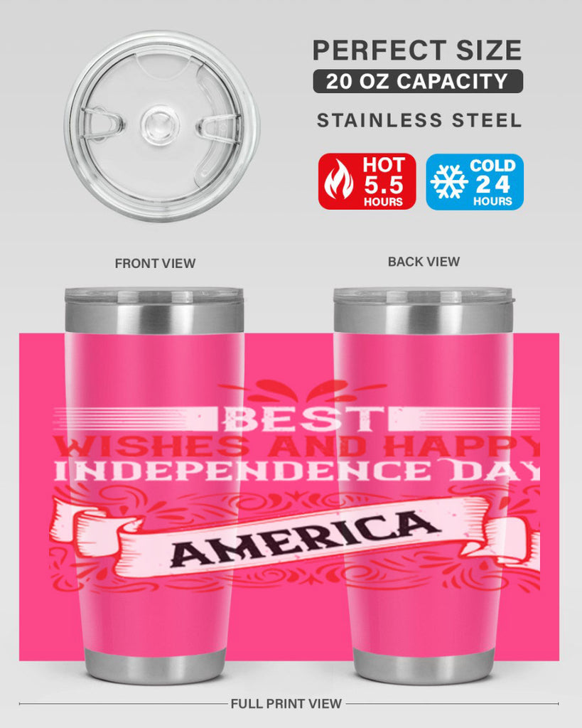 Best wishes and happy Independence Day america Style 86#- Fourt Of July- Tumbler