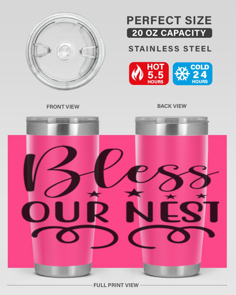 Bless Our Nest 50#- spring- Tumbler