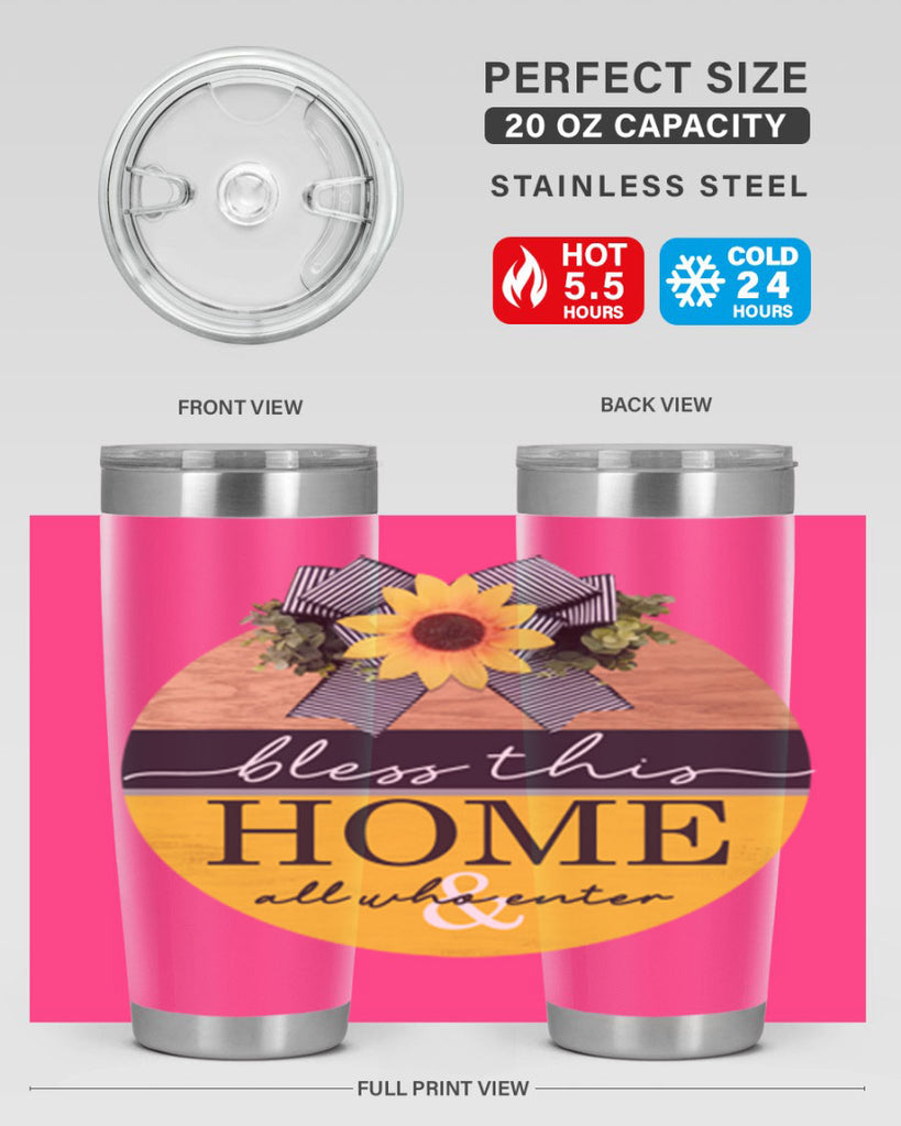 Bless this Home and all Mockup56#- spring- Tumbler