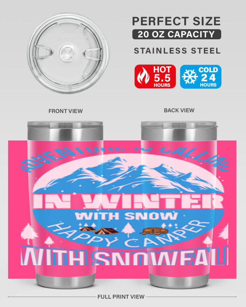 Camping Winter 39#- winter- Tumbler