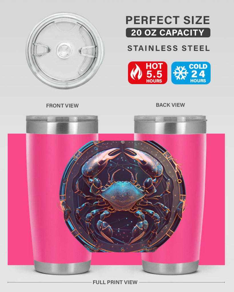 Cancer 147#- zodiac- Tumbler