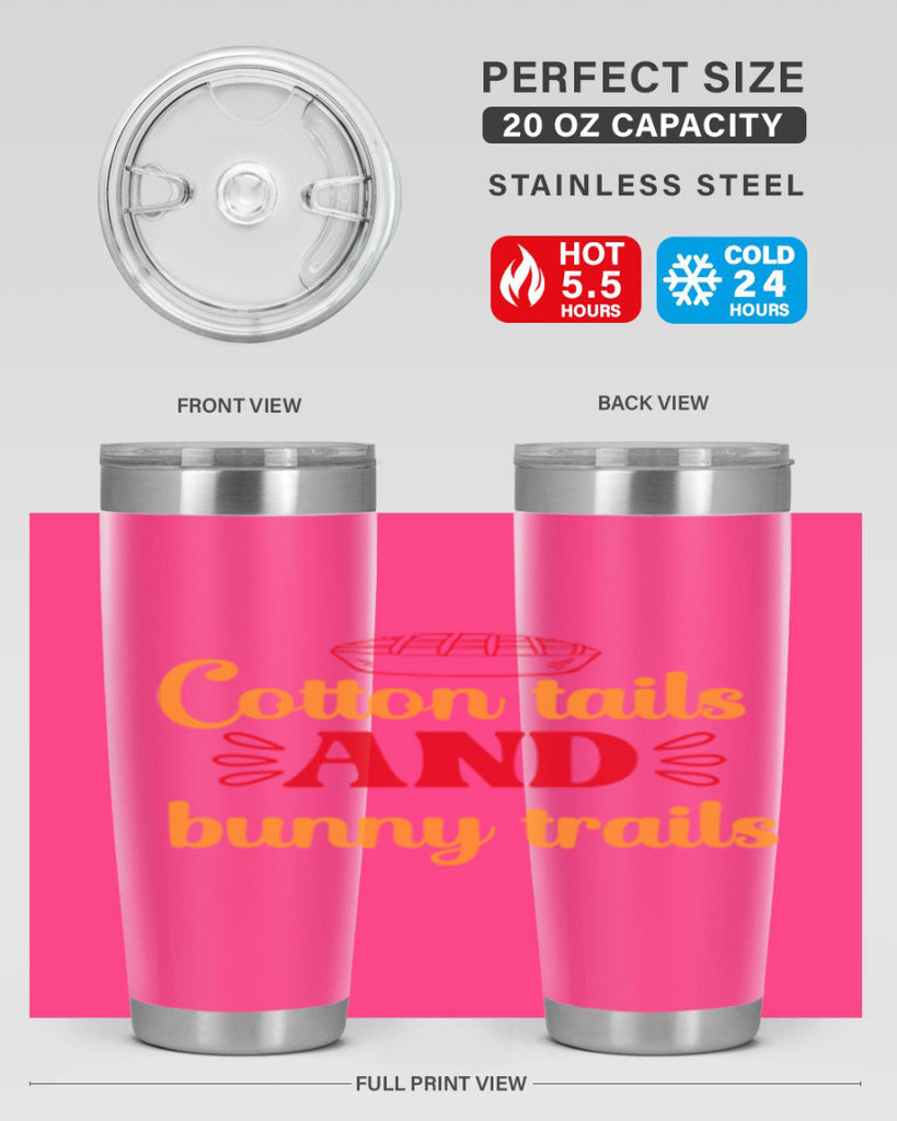 Cotton tails and bunny trails 112#- spring- Tumbler