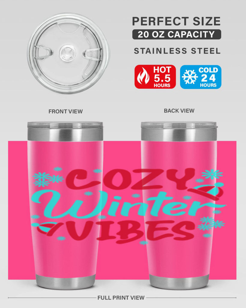 Cozy Winter Vibes Winter 83#- winter- Tumbler