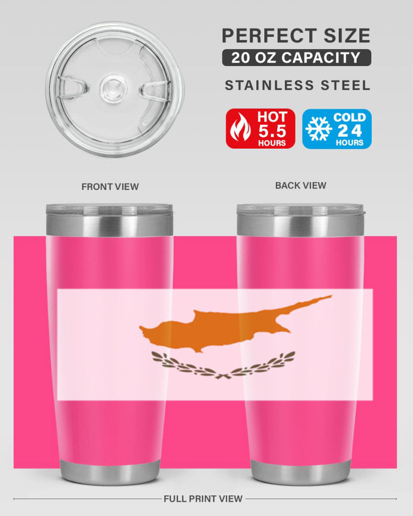 Cyprus 153#- world flags- Tumbler