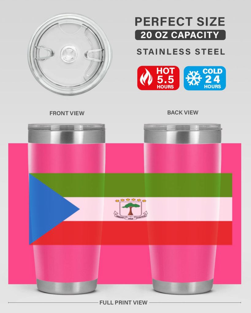 Equatorial Guinea 144#- world flags- Tumbler