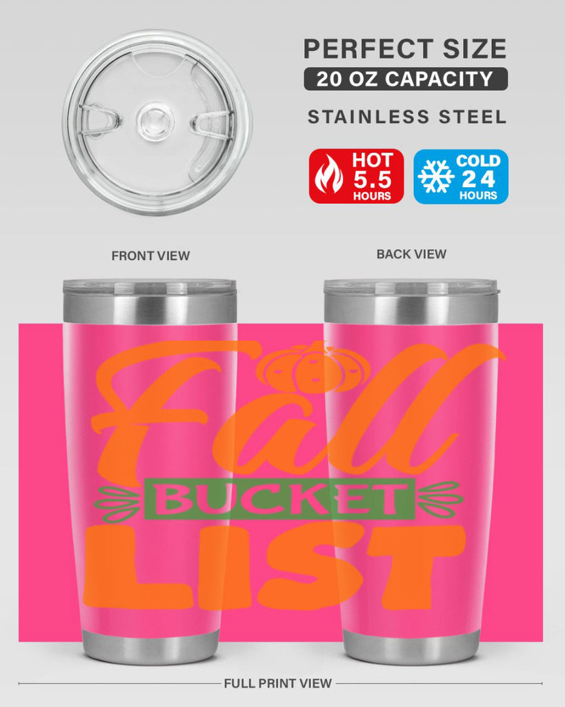 Fall Bucket List 93#- fall- Tumbler