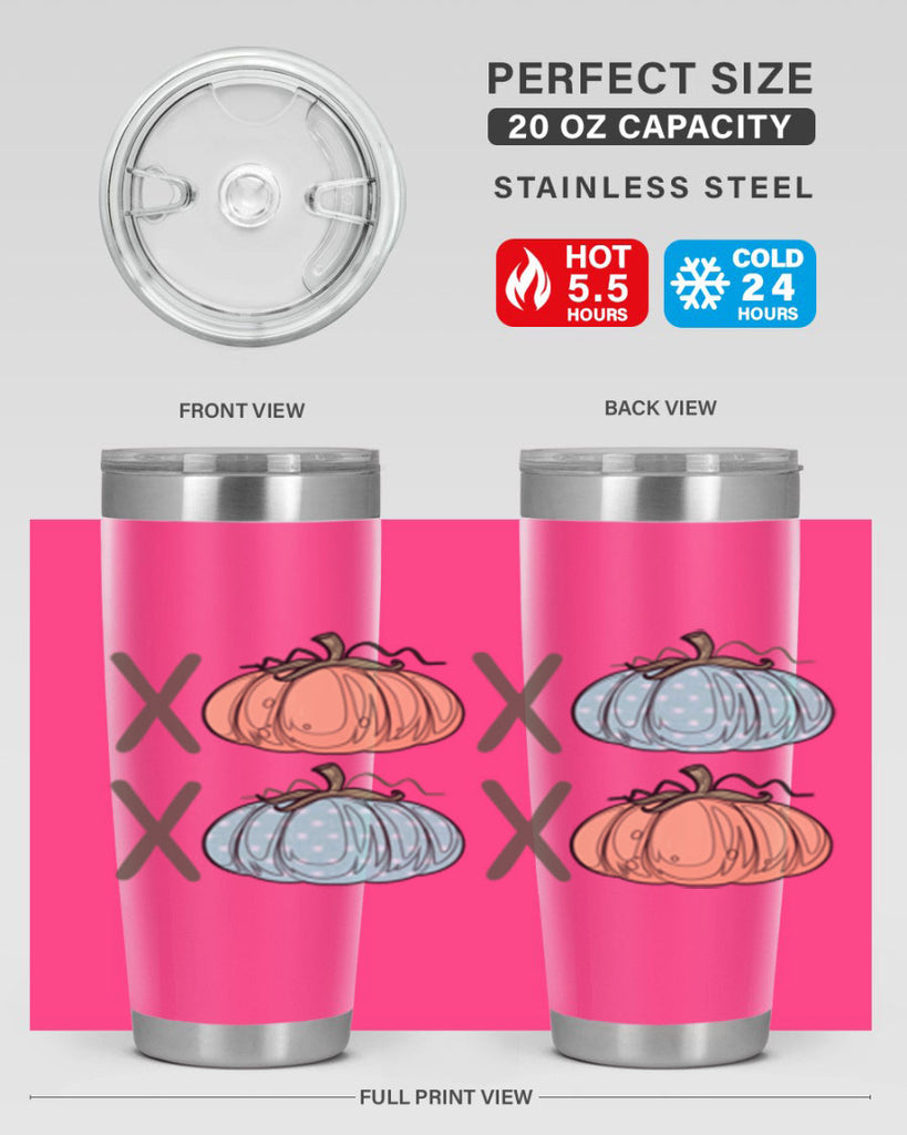 Fall Pumpkin XOXO 129#- fall- Tumbler