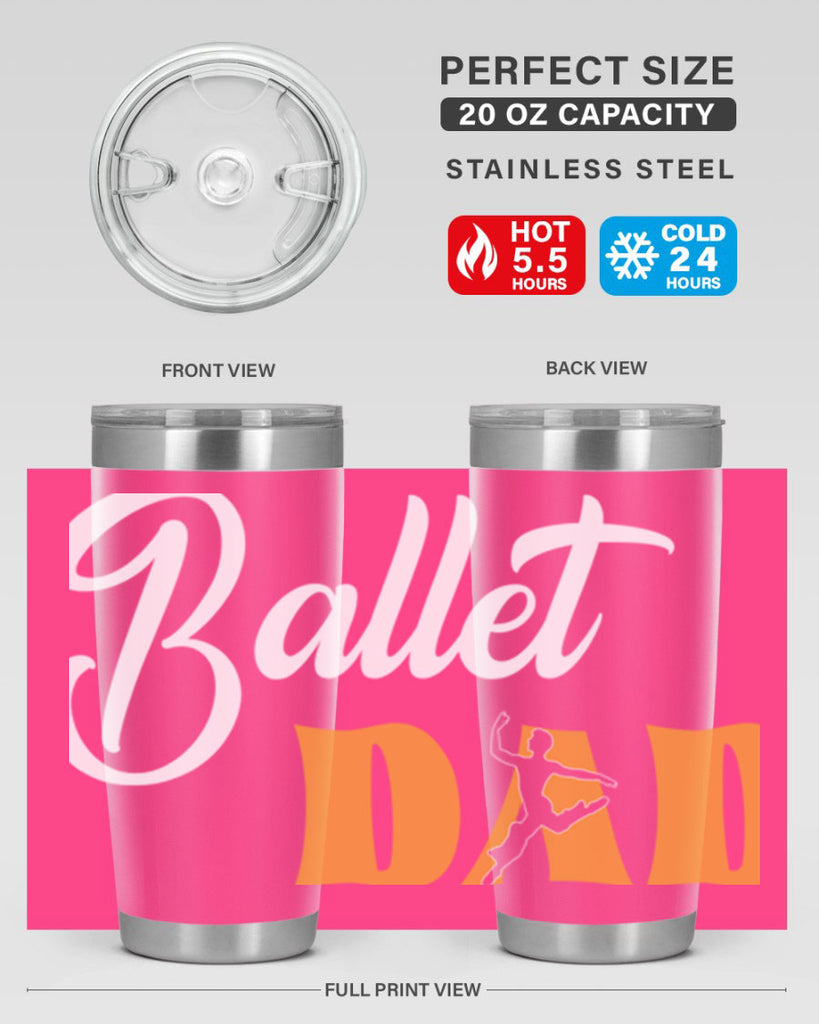 Fitted Dance Dad Ballet SVG Ballet 39#- ballet- Tumbler