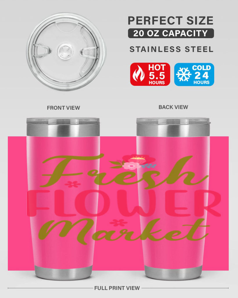 Fresh Flower Market 144#- spring- Tumbler