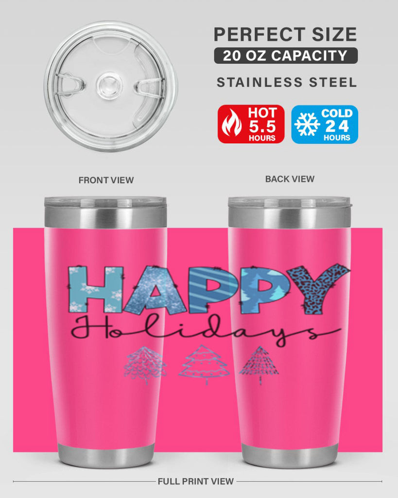 Happy Holidays 140#- winter- Tumbler