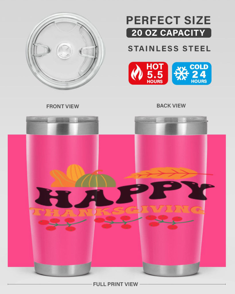 Happy Thanksgiving 251#- fall- Tumbler