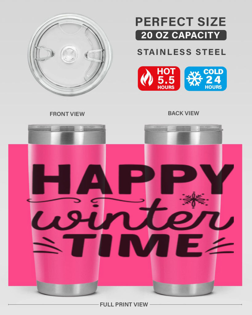 Happy Winter Time134#- winter- Tumbler