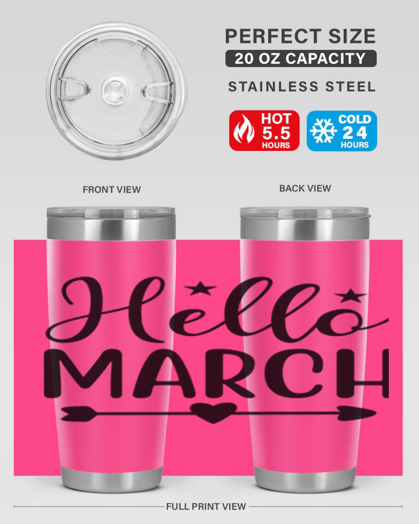 Hello March 184#- spring- Tumbler
