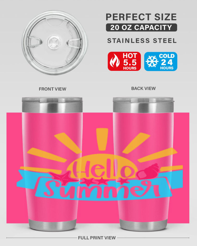 Hello Summer Style 38#- summer- Tumbler