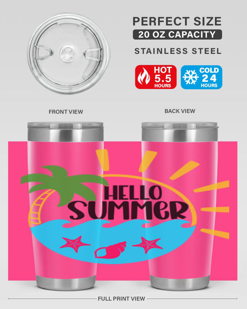 Hello Summer Style 40#- summer- Tumbler