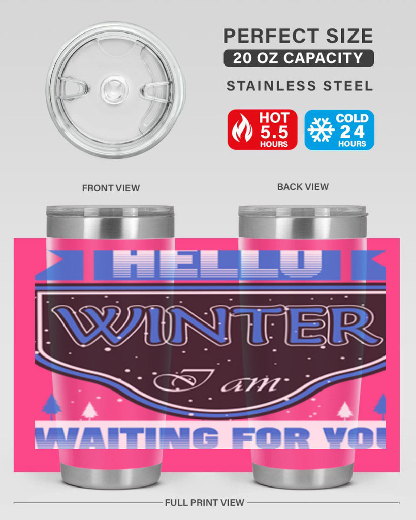 Hello Winter 164#- winter- Tumbler