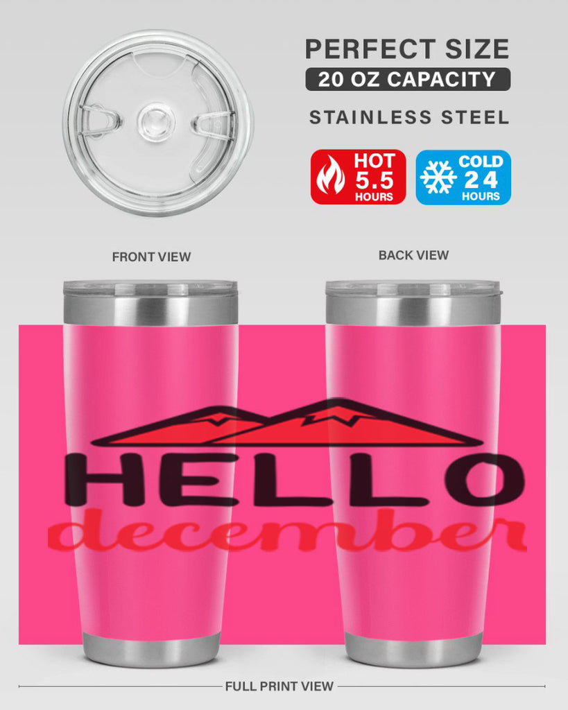 Hello december 160#- winter- Tumbler