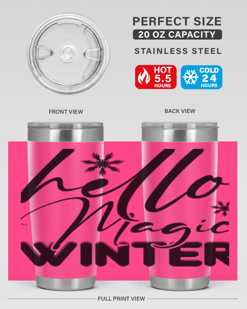 Hello magic winter 178#- winter- Tumbler