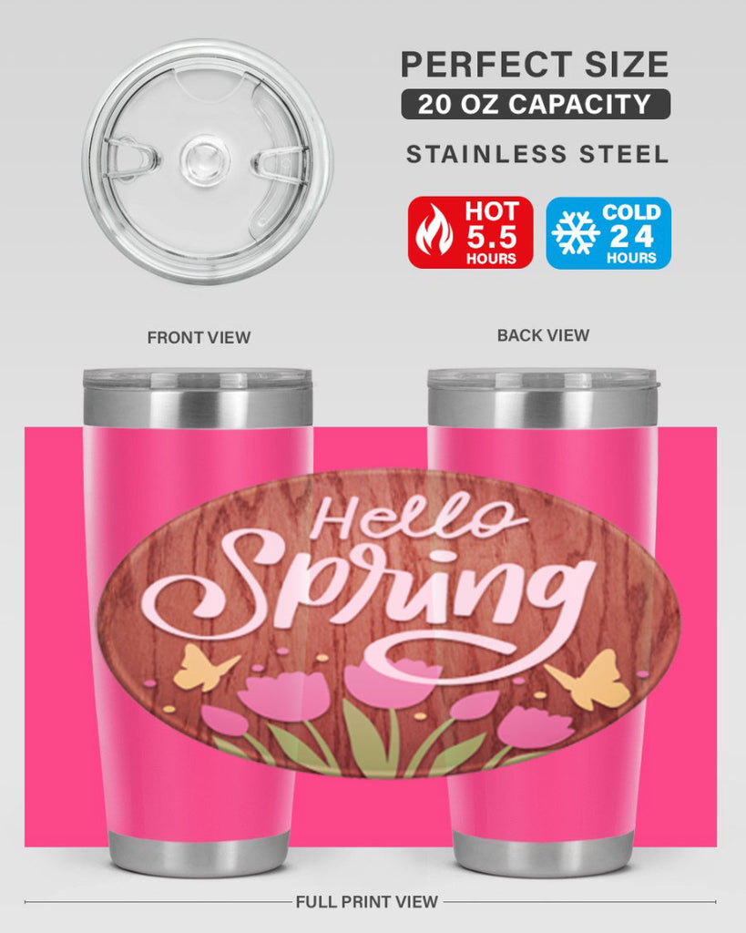 Hello spring Mockup202#- spring- Tumbler