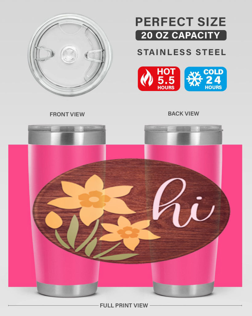Hi daffodil flower Mockup235#- spring- Tumbler