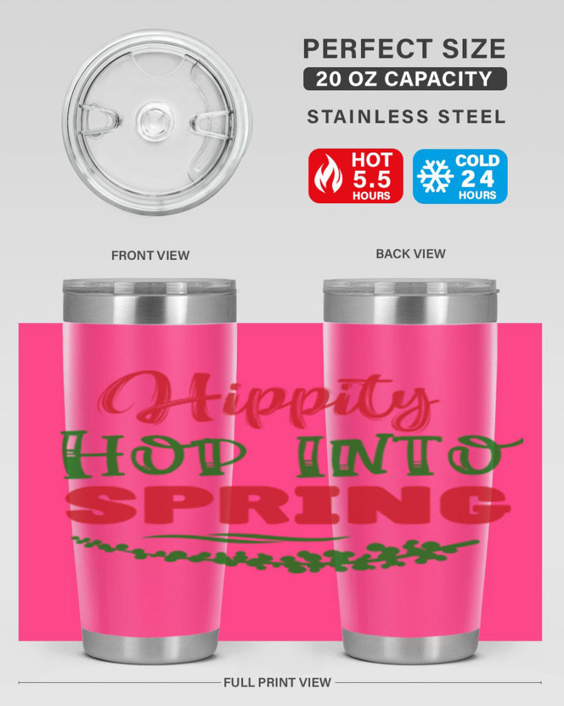 Hippity Hop into Spring 239#- spring- Tumbler
