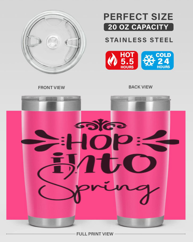 Hop into Spring 247#- spring- Tumbler