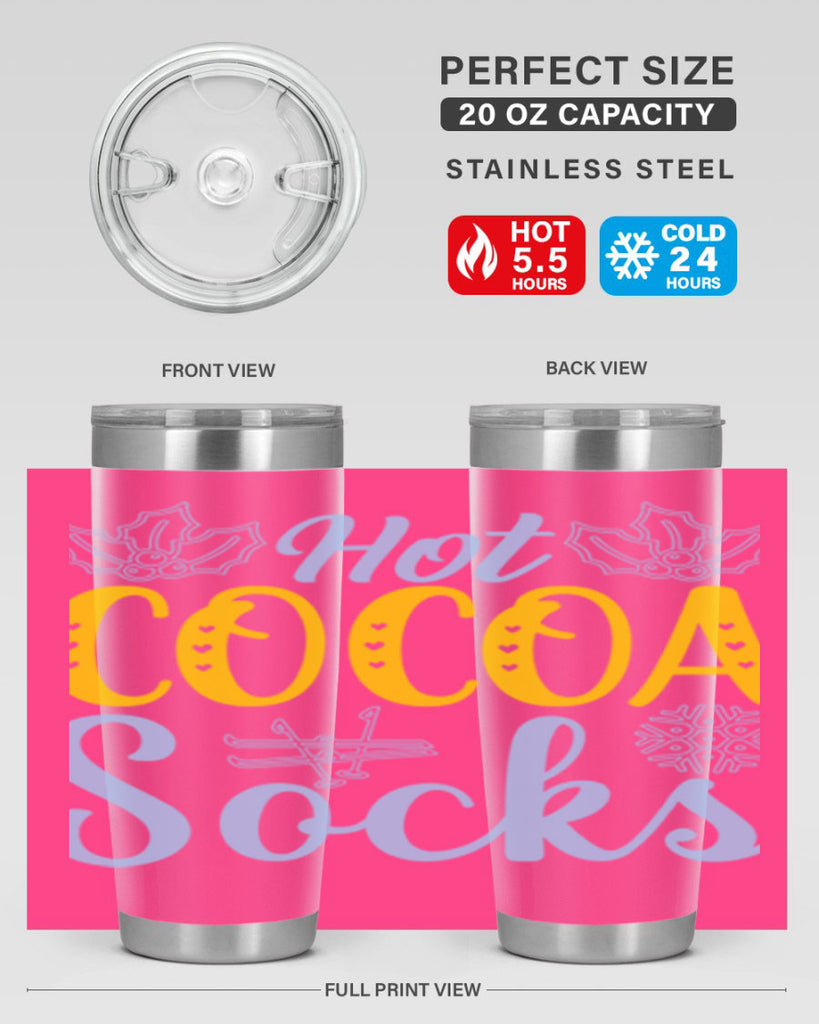 Hot cocoa socks211#- winter- Tumbler