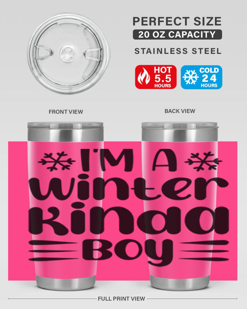 I m a Winter Kinda 244#- winter- Tumbler