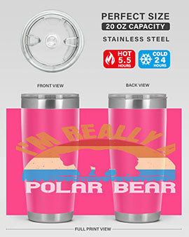 I'm Really A Polar Bear 38#- Bears- Tumbler