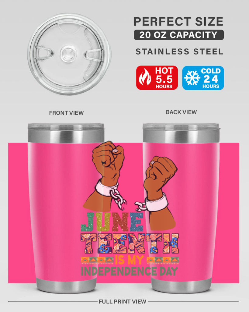 Juneteenth Is My Independence Day Png 29#- Juneteenth- tumbler
