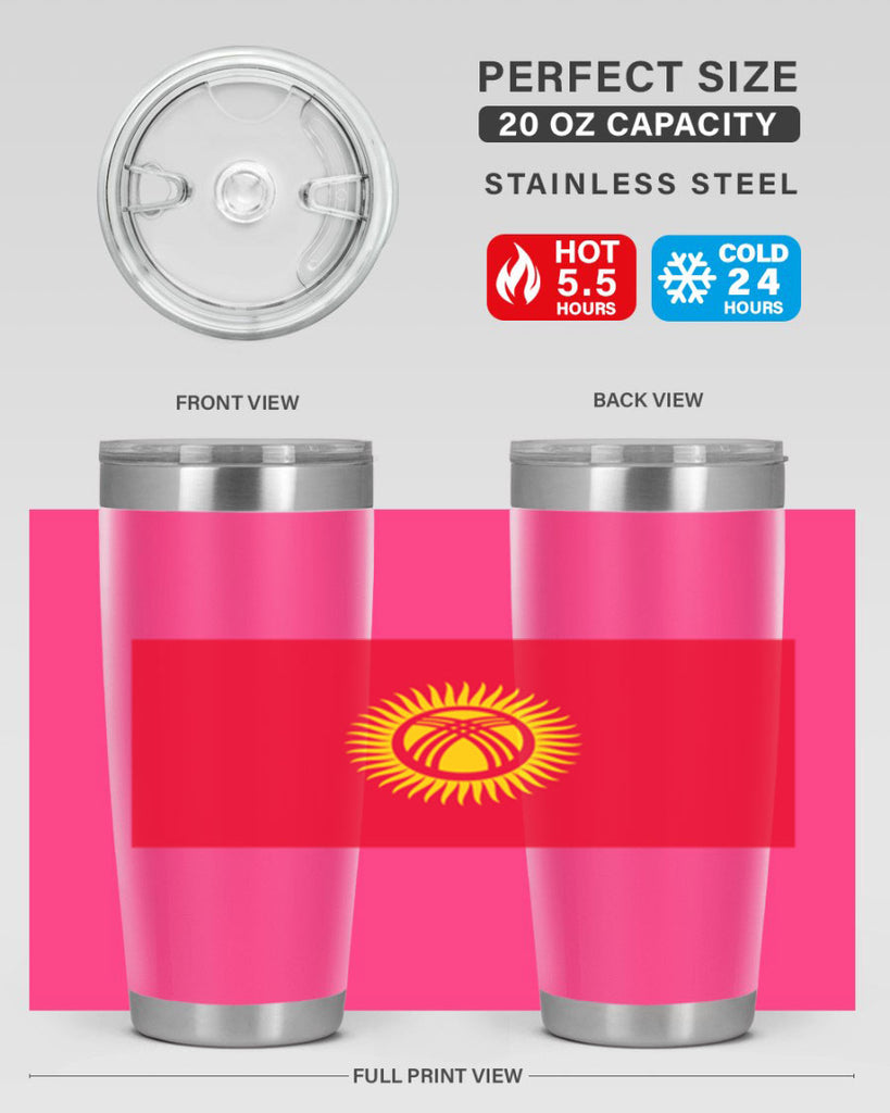 Kyrgyzstan 106#- world flags- Tumbler