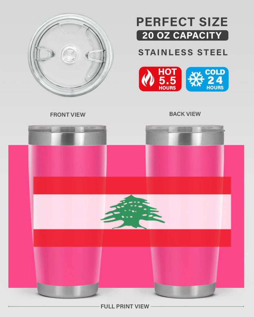 Lebanon 103#- world flags- Tumbler